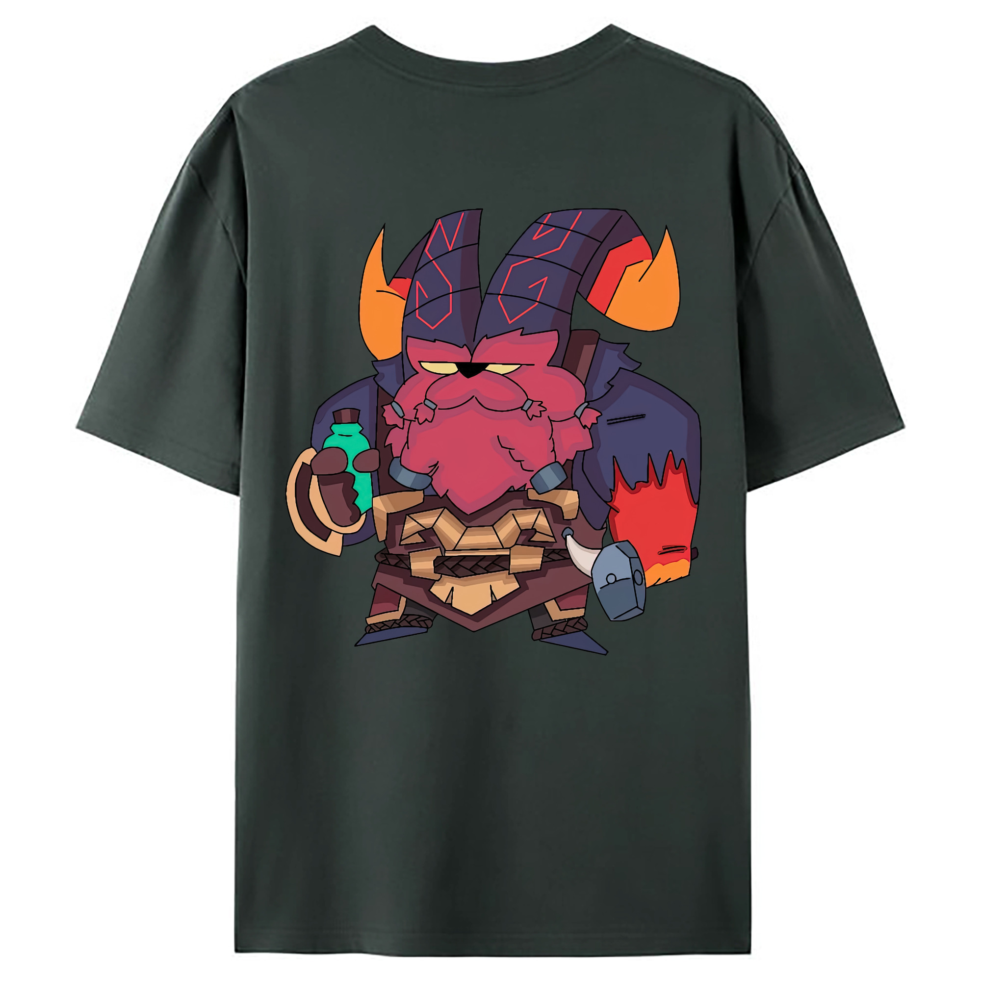 （画像用） リーグ・オブ・レジェンド League of Legends LOL 綿100％ メンズ半袖Tシャツ（バックプリント） 通気性